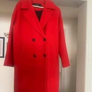 Oversized Red VERO MODA Trench Coat
